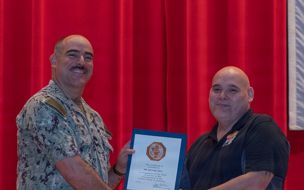 CFAY Holds All Hands and Awards at Quarters