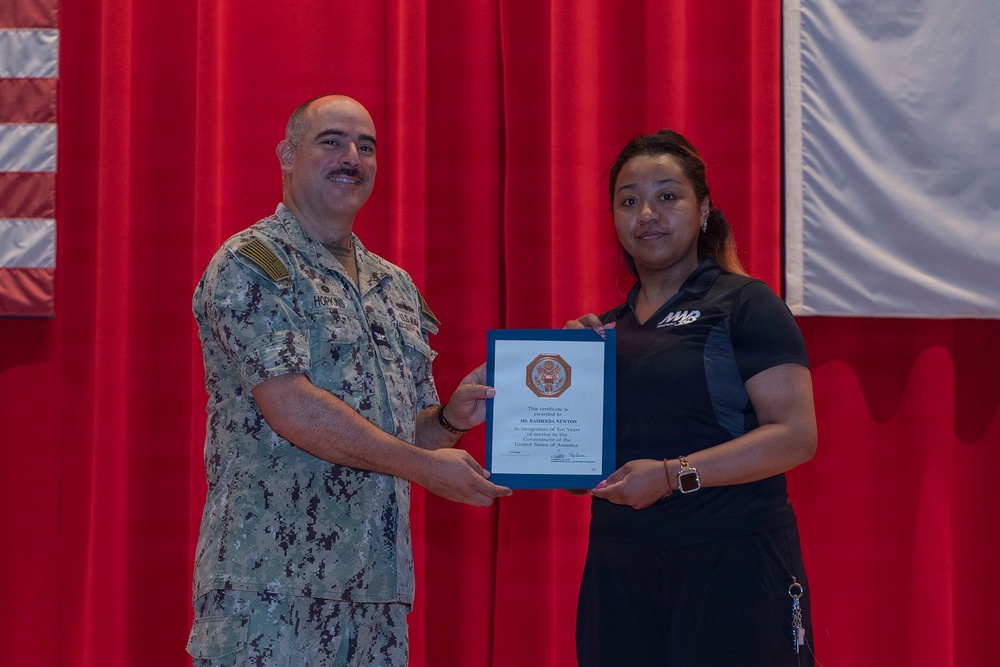 CFAY Holds All Hands and Awards at Quarters