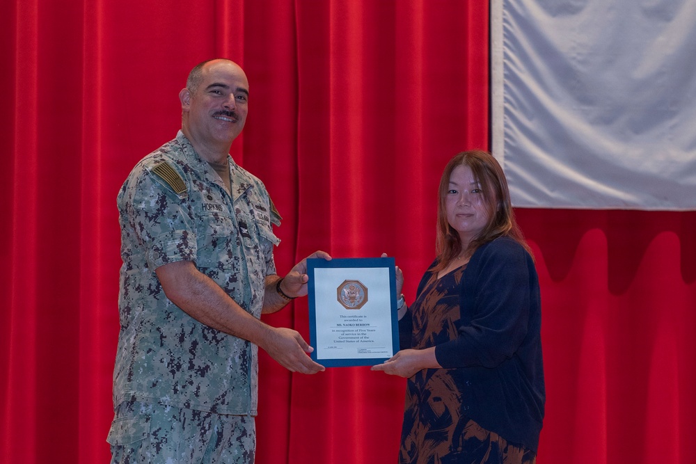 CFAY Holds All Hands and Awards at Quarters