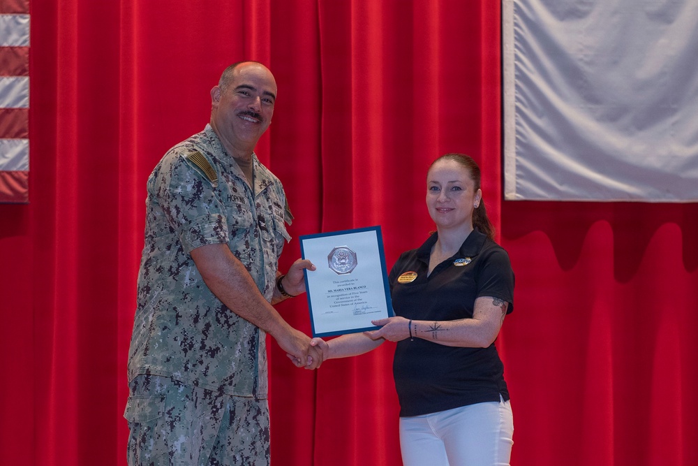 CFAY Holds All Hands and Awards at Quarters
