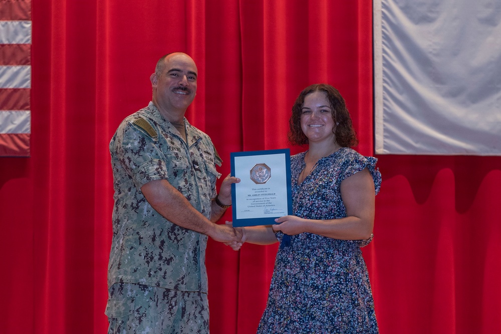 CFAY Holds All Hands and Awards at Quarters