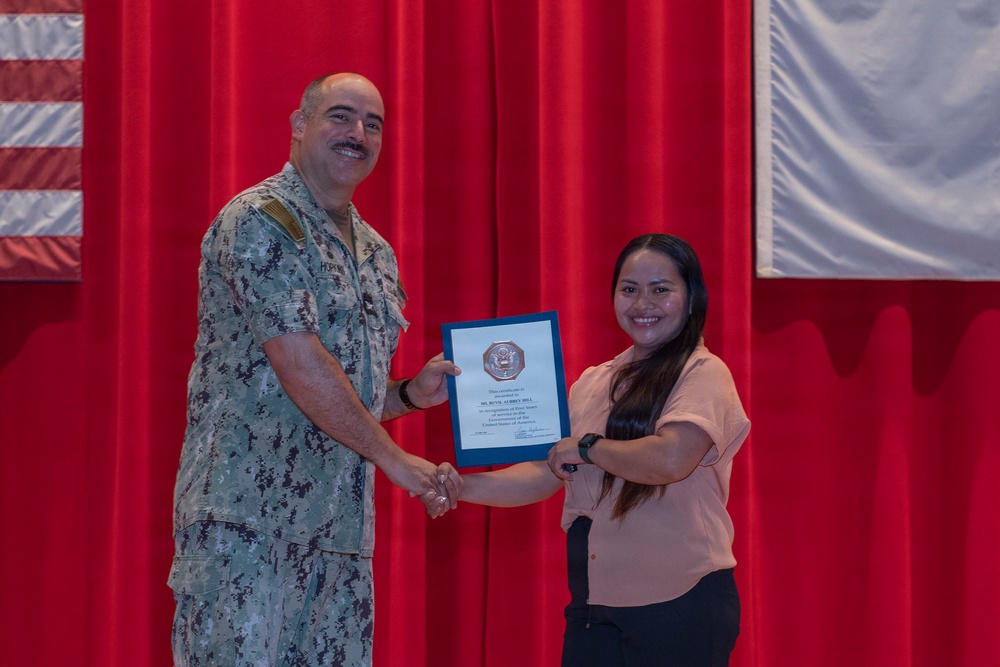 CFAY Holds All Hands and Awards at Quarters