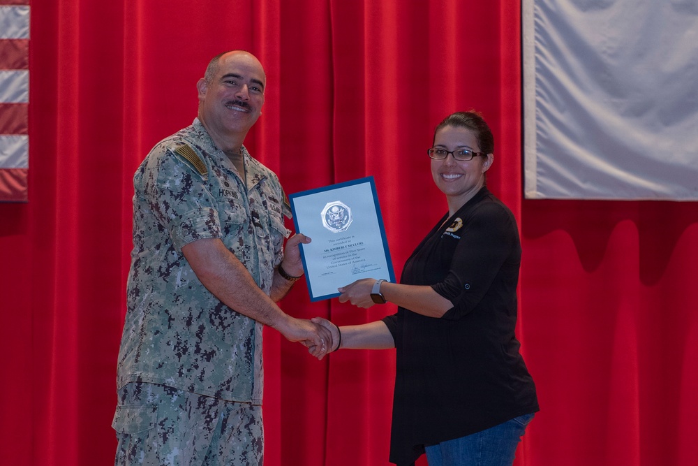 CFAY Holds All Hands and Awards at Quarters