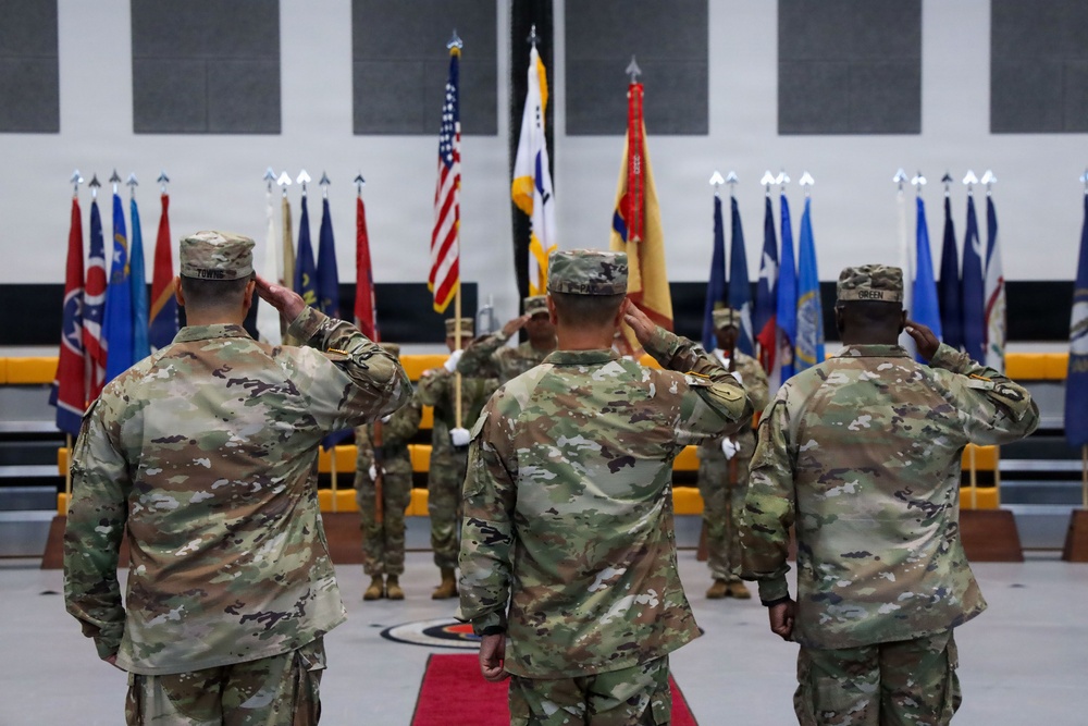 Command team honors the master of ceremonies