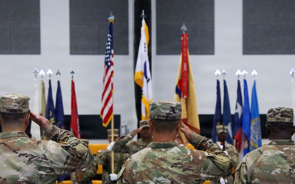 Command team honors the master of ceremonies