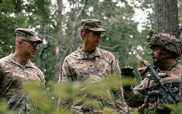 Army National Guard command team visits Ohio ARNG members during inaugural combat readiness exercise