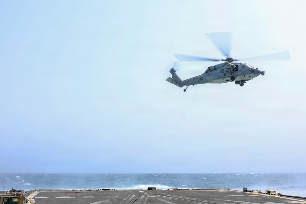 John Finn Conducts Flight Quarters