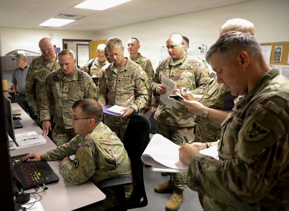Danish Officers Training at the 84th's OC/T Academy Exchange Knowledge