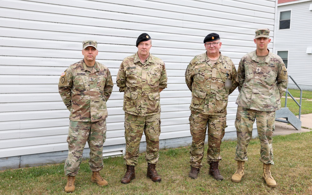 Danish Officers Training at the 84th's OC/T Academy Exchange Knowledge