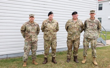 Danish Officers Training at the 84th's OC/T Academy Exchange Knowledge
