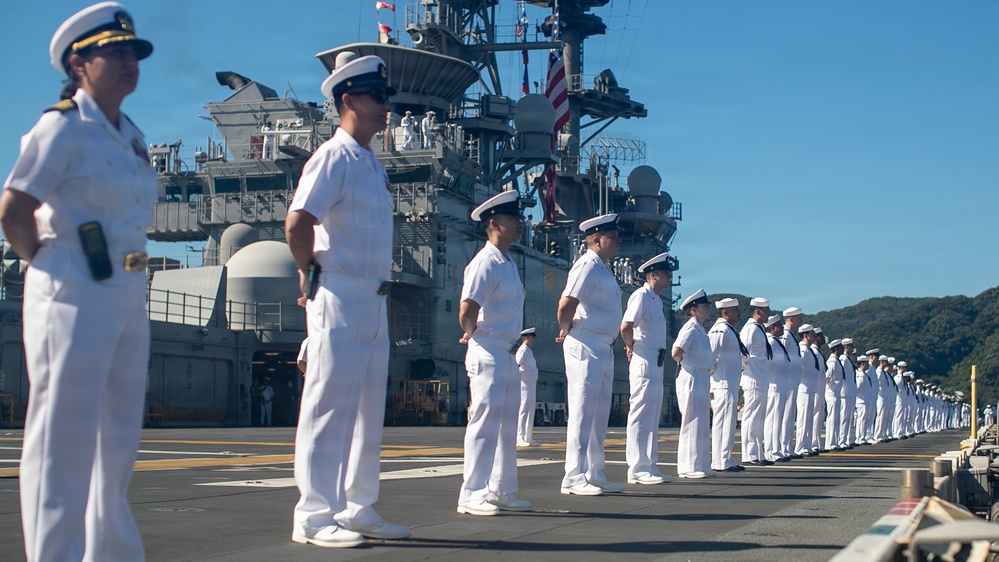 USS Tripoli (LHA 7) Returns to Sasebo, Japan