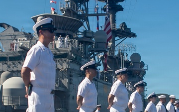 USS Tripoli (LHA 7) Returns to Sasebo, Japan