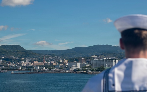 USS Tripoli (LHA 7) Returns to Sasebo, Japan