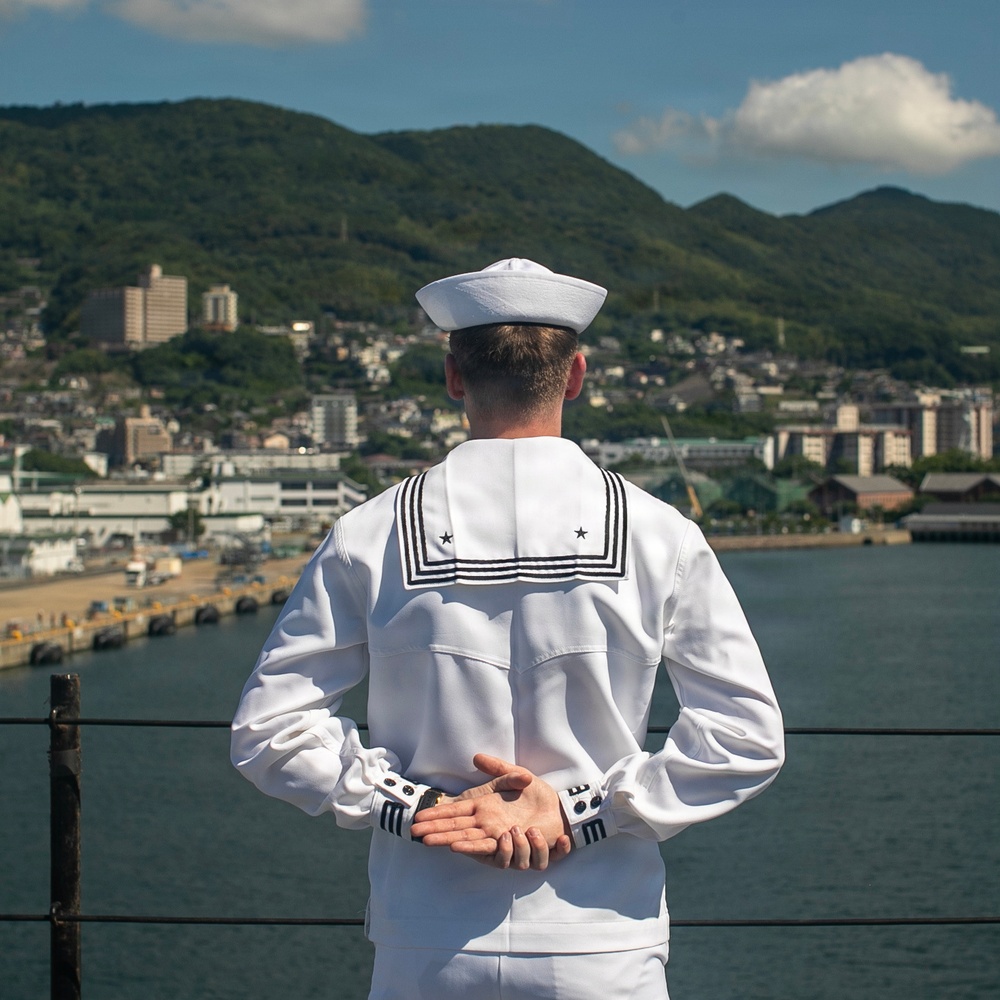 USS Tripoli (LHA 7) Returns to Sasebo, Japan