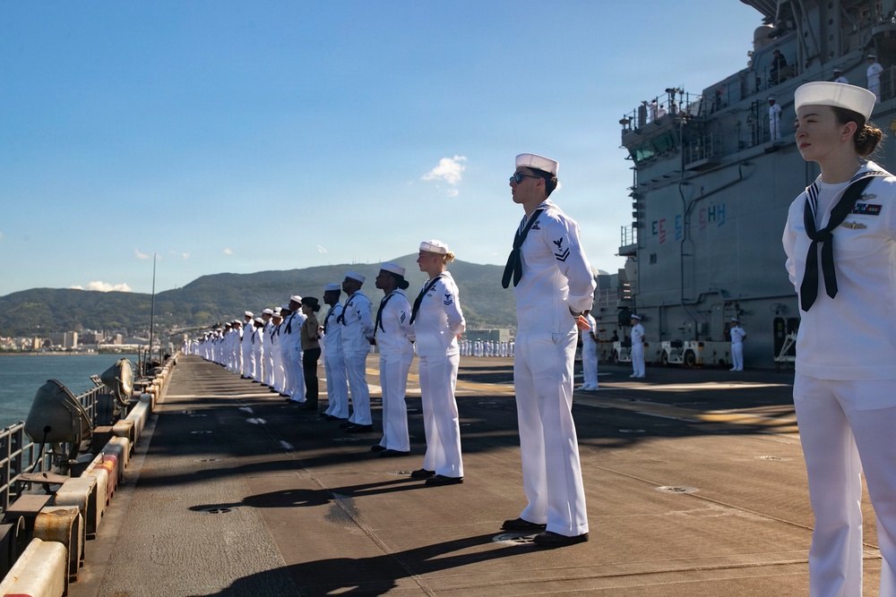 USS Tripoli (LHA 7) Returns to Sasebo, Japan