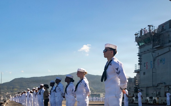 USS Tripoli (LHA 7) Returns to Sasebo, Japan