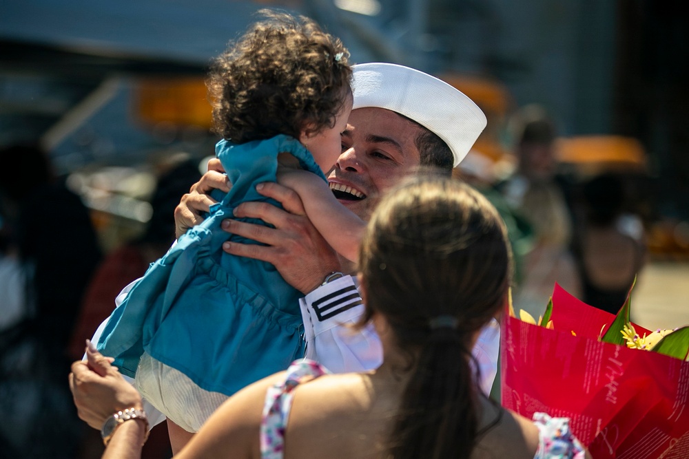 USS Tripoli (LHA 7) Returns to Sasebo, Japan