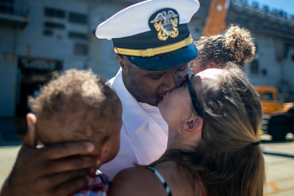 USS Tripoli (LHA 7) Returns to Sasebo, Japan