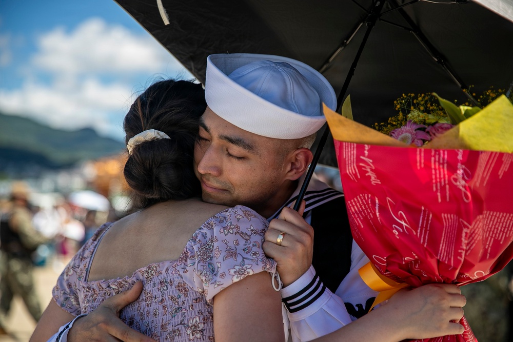 USS Tripoli (LHA 7) Returns to Sasebo, Japan