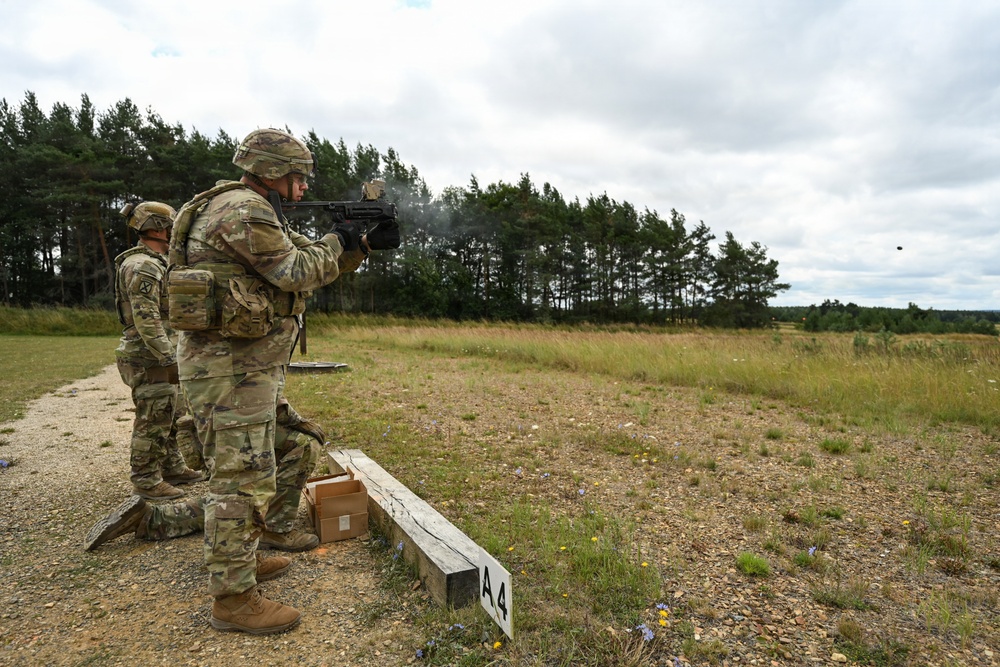 Ghost Troop 2/2CR fire M320 grenade launchers