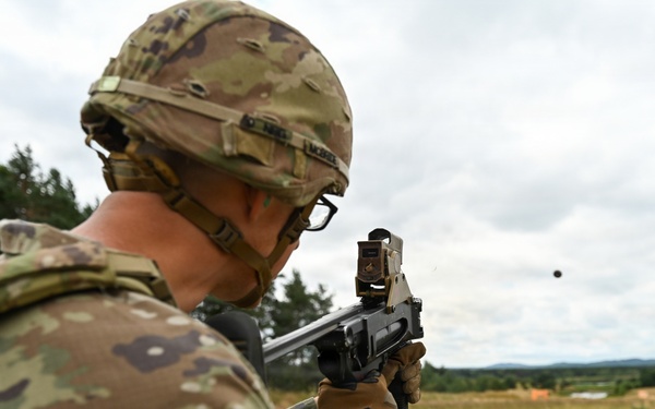 Ghost Troop 2/2CR fire M320 grenade launchers