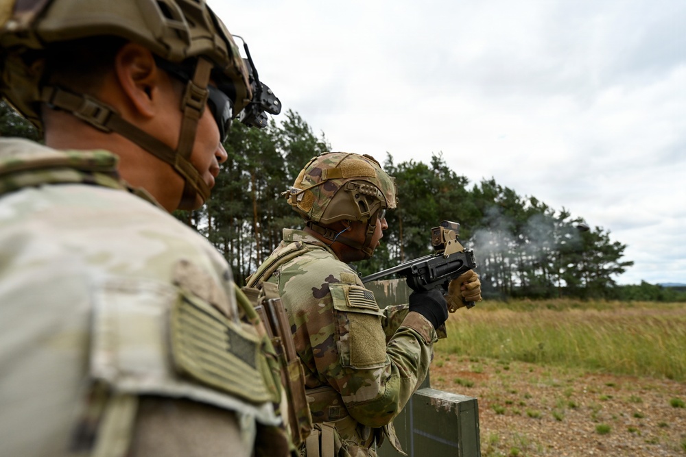 Ghost Troop 2/2CR fire M320 grenade launchers