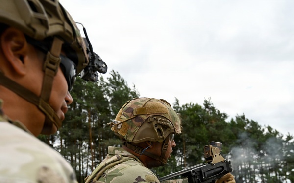 Ghost Troop 2/2CR fire M320 grenade launchers