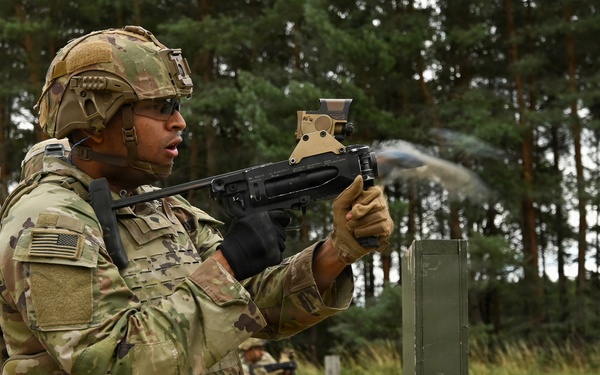 Ghost Troop 2/2CR fire M320 grenade launchers
