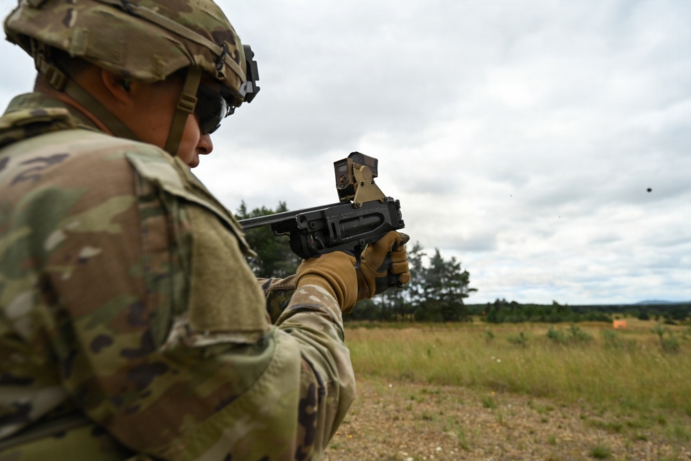 Ghost Troop 2/2CR fire M320 grenade launchers