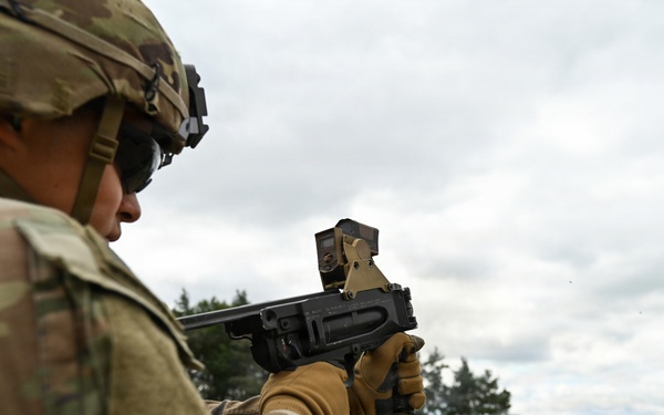Ghost Troop 2/2CR fire M320 grenade launchers