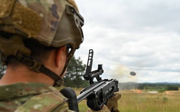 Ghost Troop 2/2CR fire M320 grenade launchers