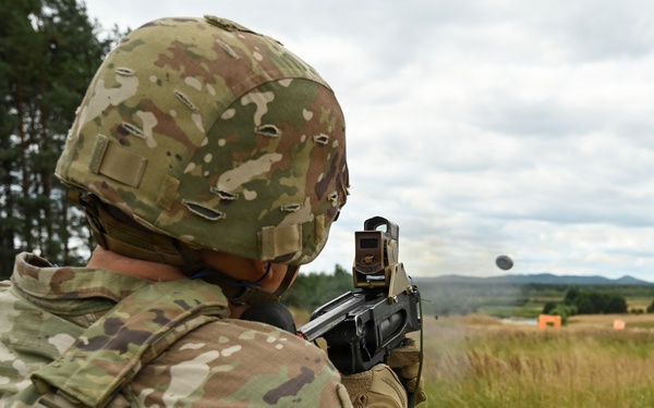 Ghost Troop 2/2CR fire M320 grenade launchers