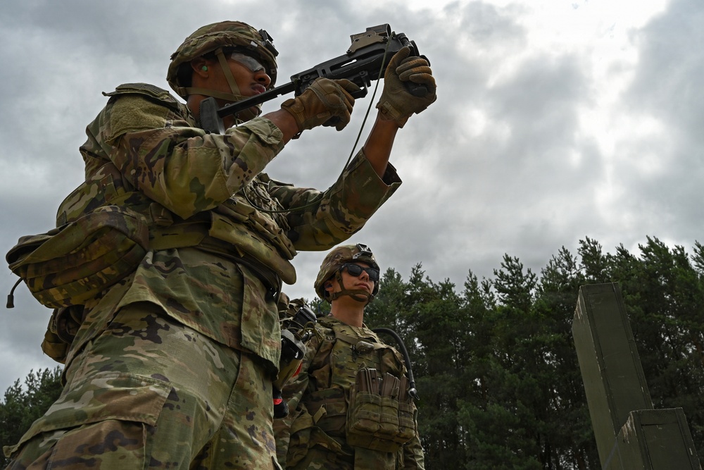 Ghost Troop 2/2CR fire M320 grenade launchers