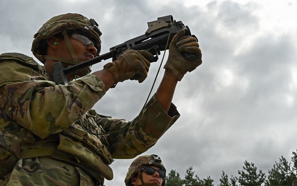 Ghost Troop 2/2CR fire M320 grenade launchers