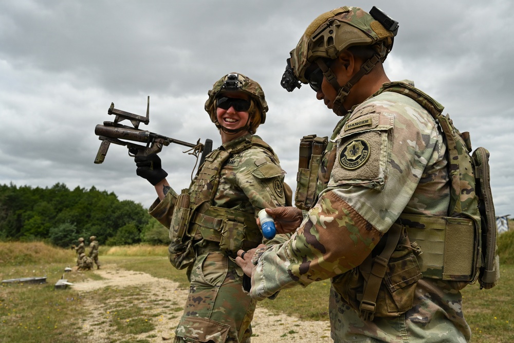 Ghost Troop 2/2CR fire M320 grenade launchers