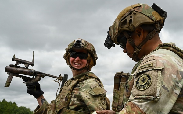 Ghost Troop 2/2CR fire M320 grenade launchers