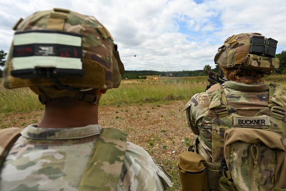 Ghost Troop 2/2CR fire M320 grenade launchers