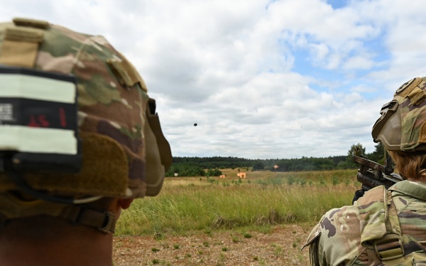 Ghost Troop 2/2CR fire M320 grenade launchers