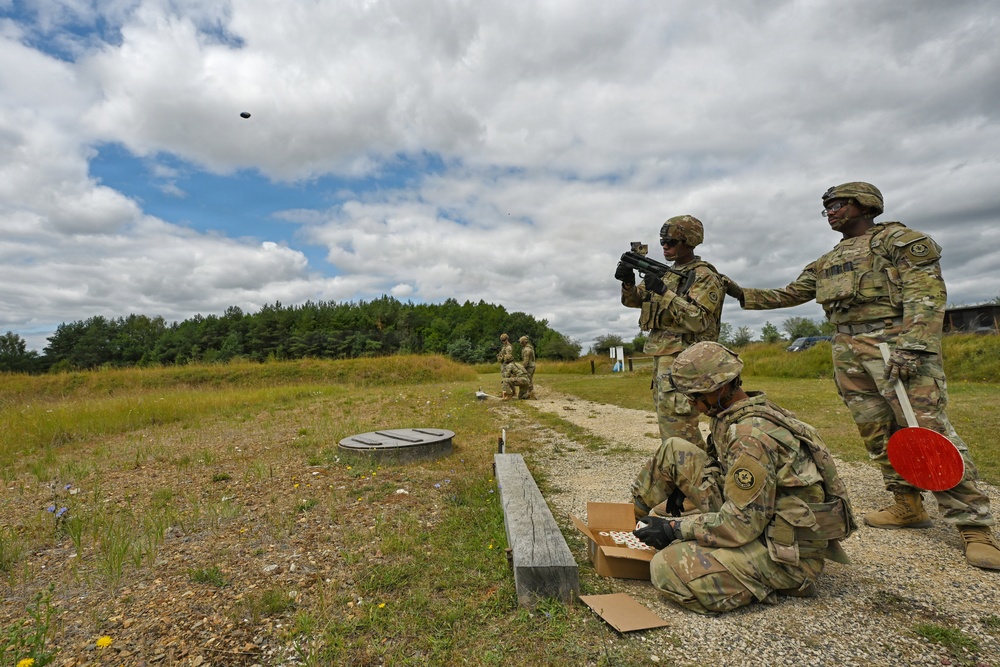 Ghost Troop 2/2CR fire M320 grenade launchers