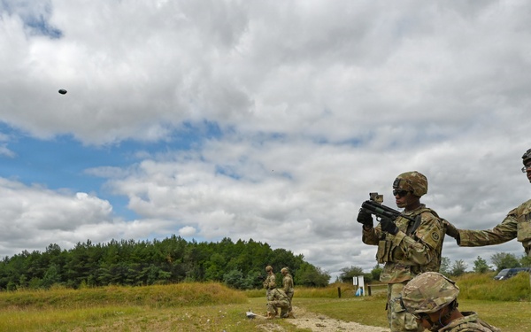 Ghost Troop 2/2CR fire M320 grenade launchers