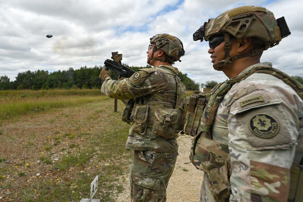 Ghost Troop 2/2CR fire M320 grenade launchers