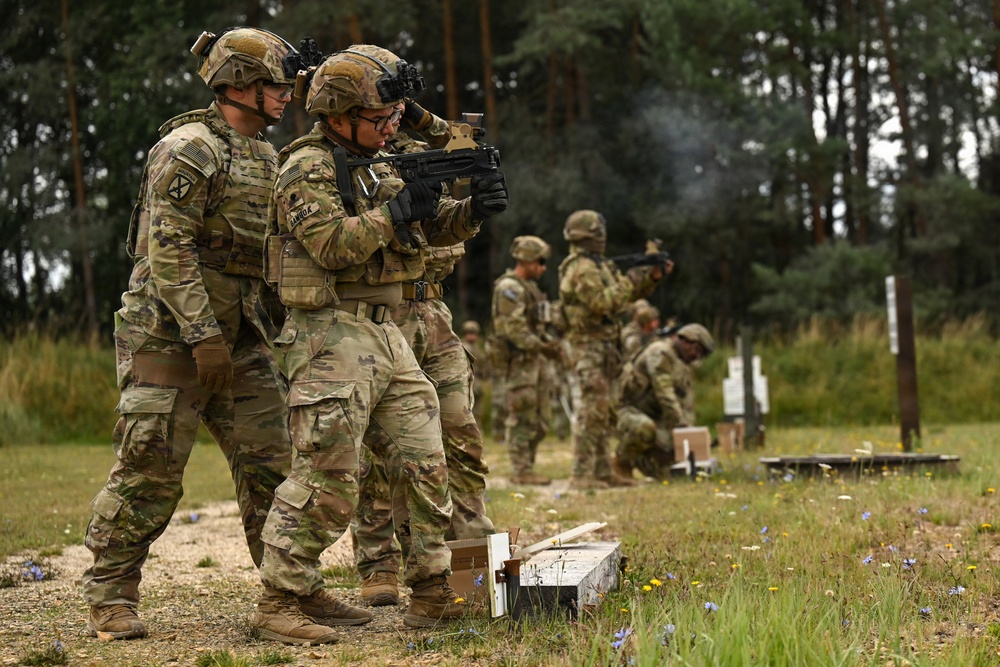 Ghost Troop 2/2CR fire M320 grenade launchers