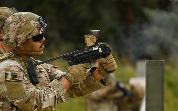 Ghost Troop 2/2CR fire M320 grenade launchers