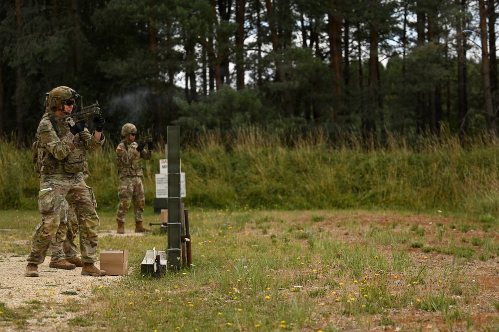 Ghost Troop 2/2CR fire M320 grenade launchers