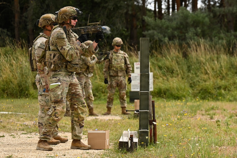 Ghost Troop 2/2CR fire M320 grenade launchers