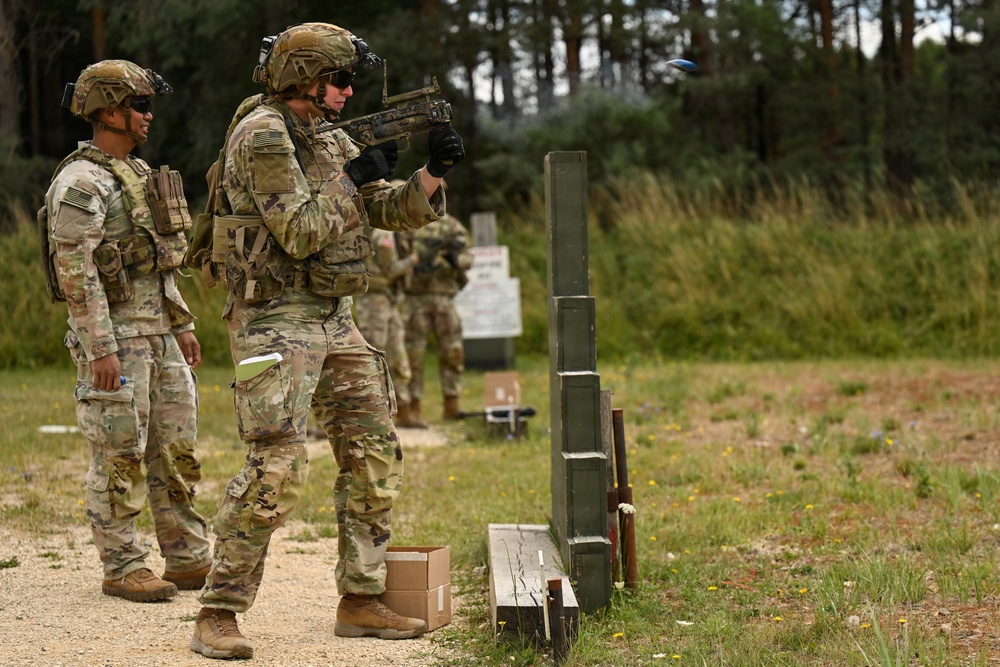 Ghost Troop 2/2CR fire M320 grenade launchers