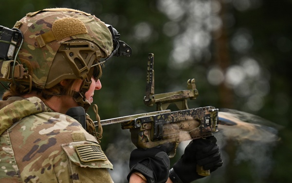 Ghost Troop 2/2CR fire M320 grenade launchers