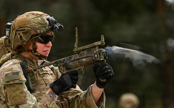 Ghost Troop 2/2CR fire M320 grenade launchers
