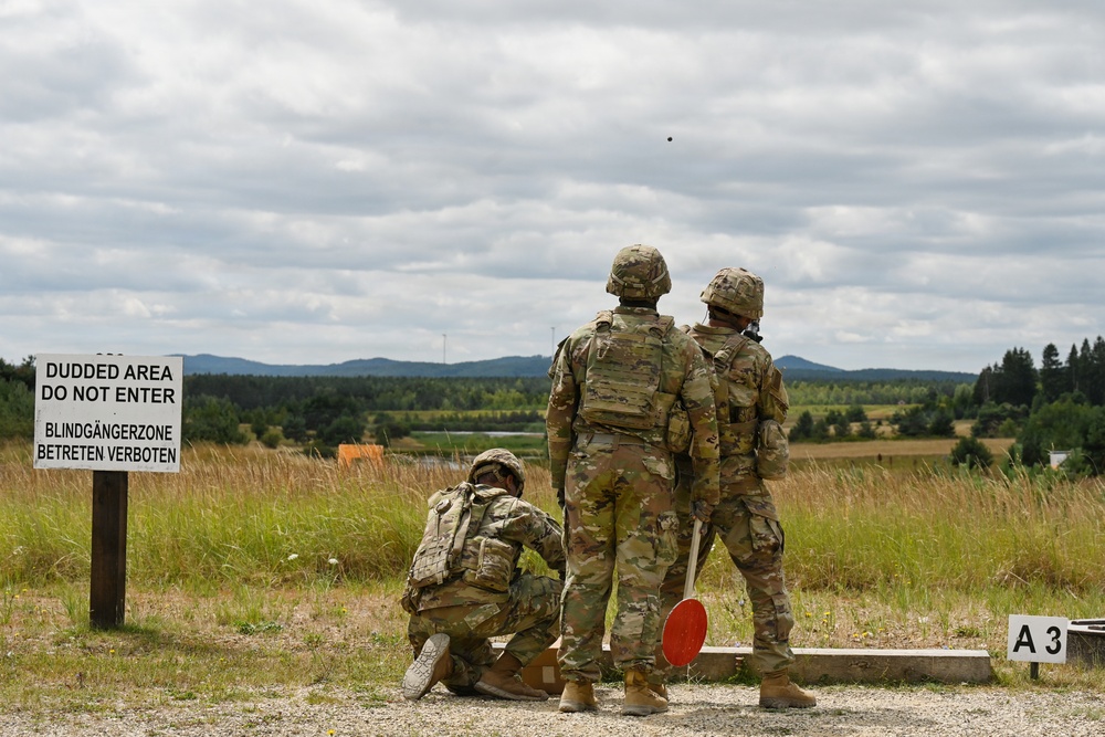 Ghost Troop 2/2CR fire M320 grenade launchers