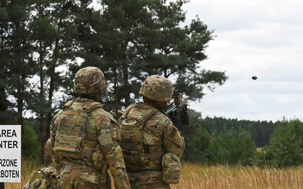 Ghost Troop 2/2CR fire M320 grenade launchers